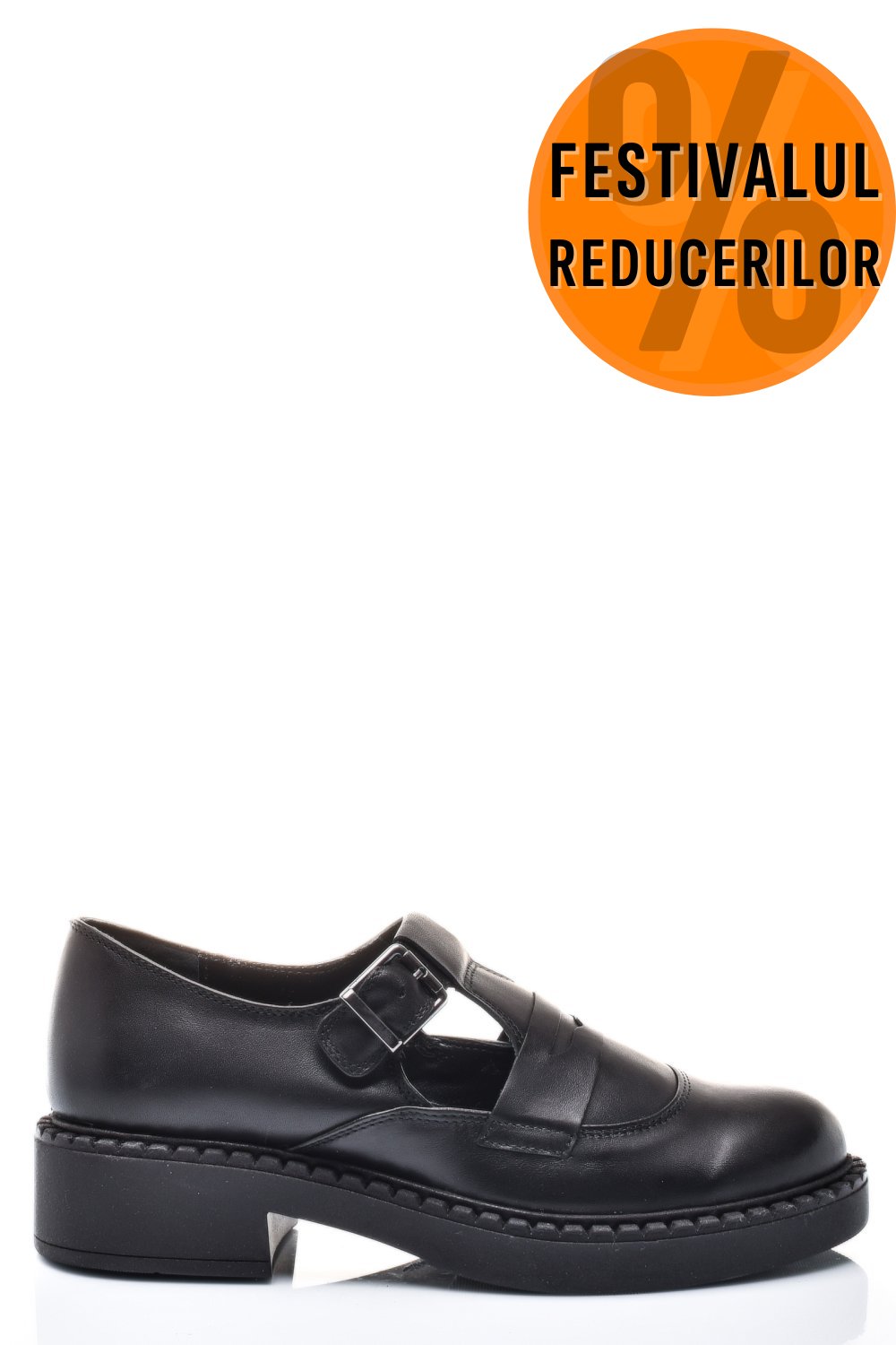 PANTOFI NEGRI PIELE NATURALA 4S7739