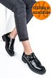 Pantofi negri piele naturala lacuita 4s7740