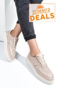PANTOFI SPORT CREM PIELE NATURALA 4S77030
