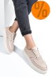 Pantofi sport crem piele naturala 4s77030