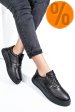 Pantofi sport negri piele naturala 4s77030