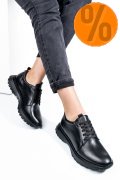PANTOFI SPORT NEGRI PIELE NATURALA 241613NP