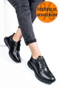 PANTOFI SPORT NEGRI PIELE NATURALA 241613NP
