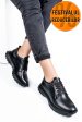 Pantofi sport negri piele naturala 241613np