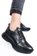 PANTOFI SPORT NEGRI PIELE NATURALA 241613NP