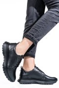PANTOFI SPORT NEGRI PIELE NATURALA 241613NP