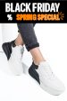 Pantofi sport alb negru piele naturala eleonora1