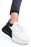PANTOFI SPORT ALB NEGRU PIELE NATURALA ELEONORA1