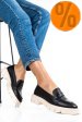 Mocasini dama piele naturala negri 1s770042