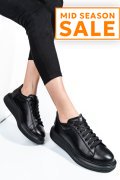 PANTOFI SPORT NEGRI PIELE NATURALA 4S7742
