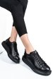 Pantofi sport negri piele naturala 4s7742