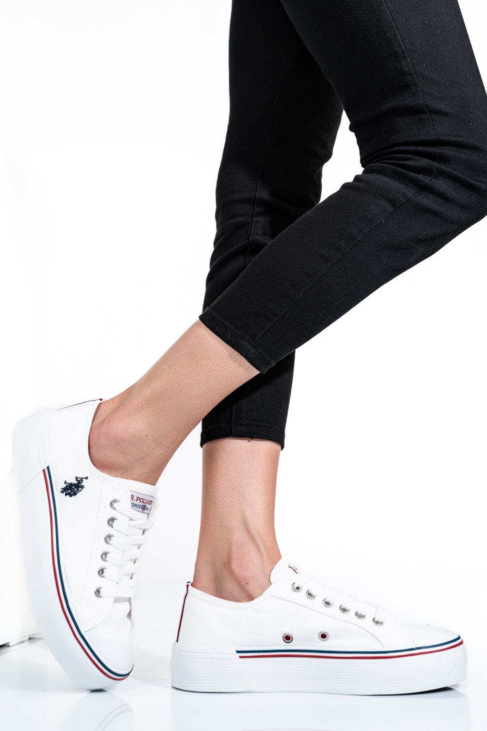U.S. POLO ASSN, PANTOFI SPORT WHITE PENELOPE-4FX