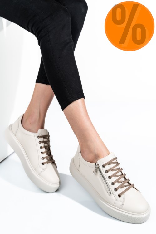 Pantofi bej deschis piele naturala 2s7741607np