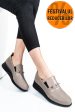 Pantofi gri piele naturala 4s7747