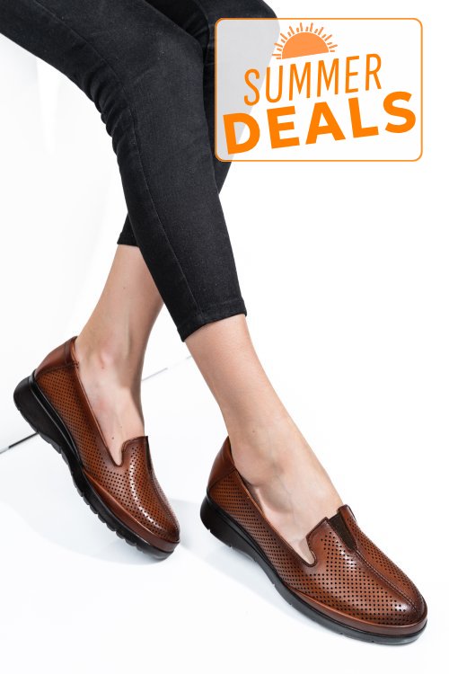 Espadrile maro piele naturala 4s7714