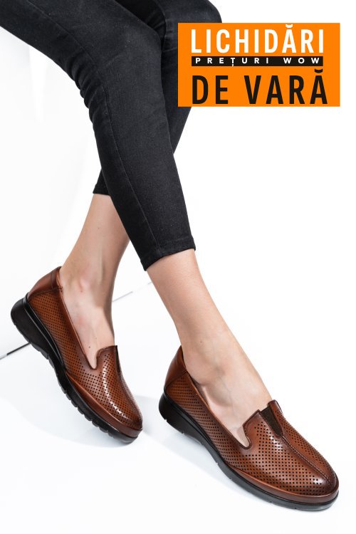 Espadrile maro piele naturala 4s7714