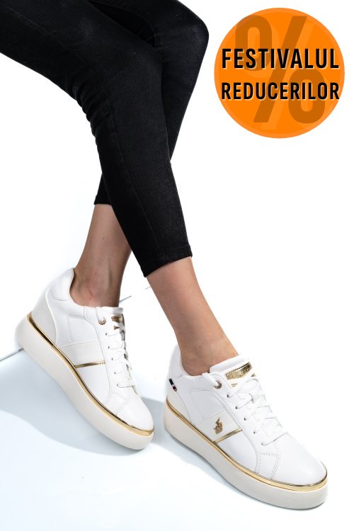 U.s. polo assn, sneakers dama white angie001