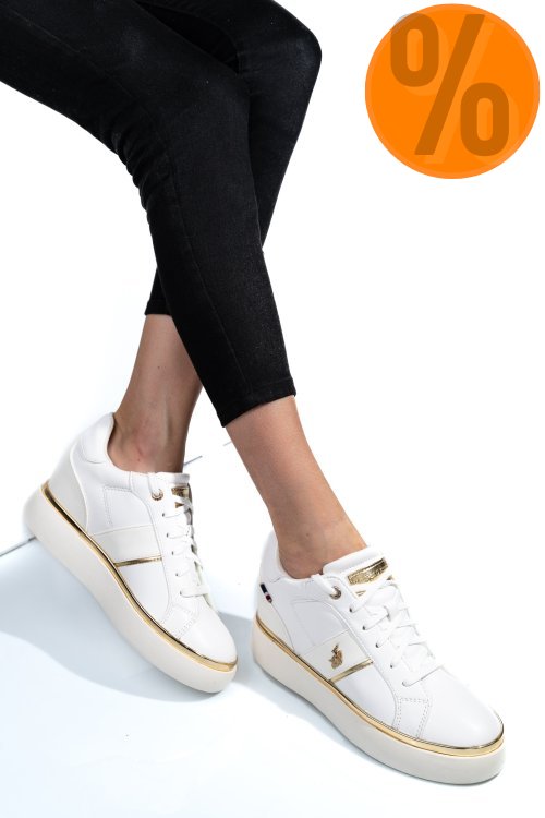 U.s. polo assn, sneakers dama white angie001