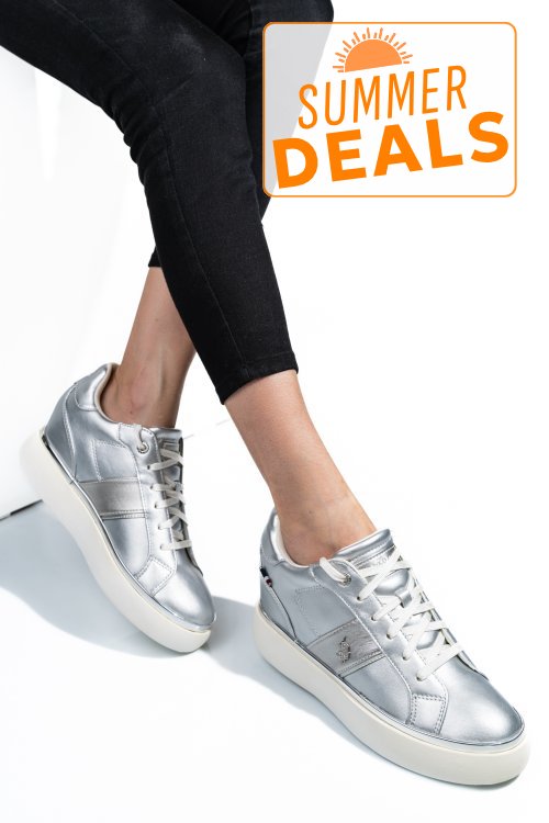 U.s. polo assn, sneakers dama silver angie001