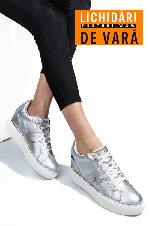 U.s. polo assn, sneakers dama silver angie001