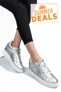 U.S. POLO ASSN, SNEAKERS DAMA SILVER ANGIE001