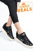 U.S. POLO ASSN, SNEAKERS DAMA BLACK GOLD ANGIE001