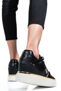 U.S. POLO ASSN, SNEAKERS DAMA BLACK GOLD ANGIE001