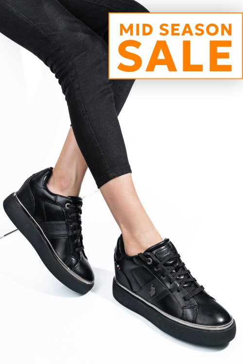 U.s. polo assn, sneakers dama black angie001