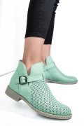 GHETE VERDE DESCHIS PIELE NATURALA 2PC21817NP