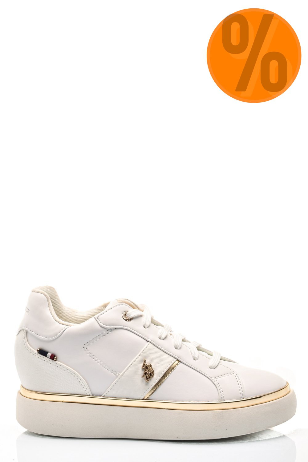 U.S. POLO ASSN, SNEAKERS DAMA WHITE ANGIE001