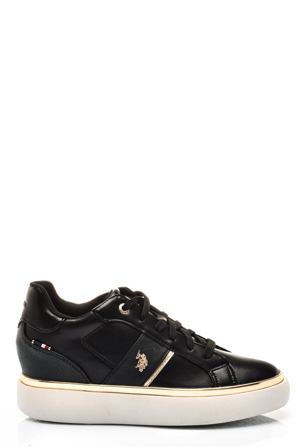 U.S. POLO ASSN, SNEAKERS DAMA BLACK GOLD ANGIE001