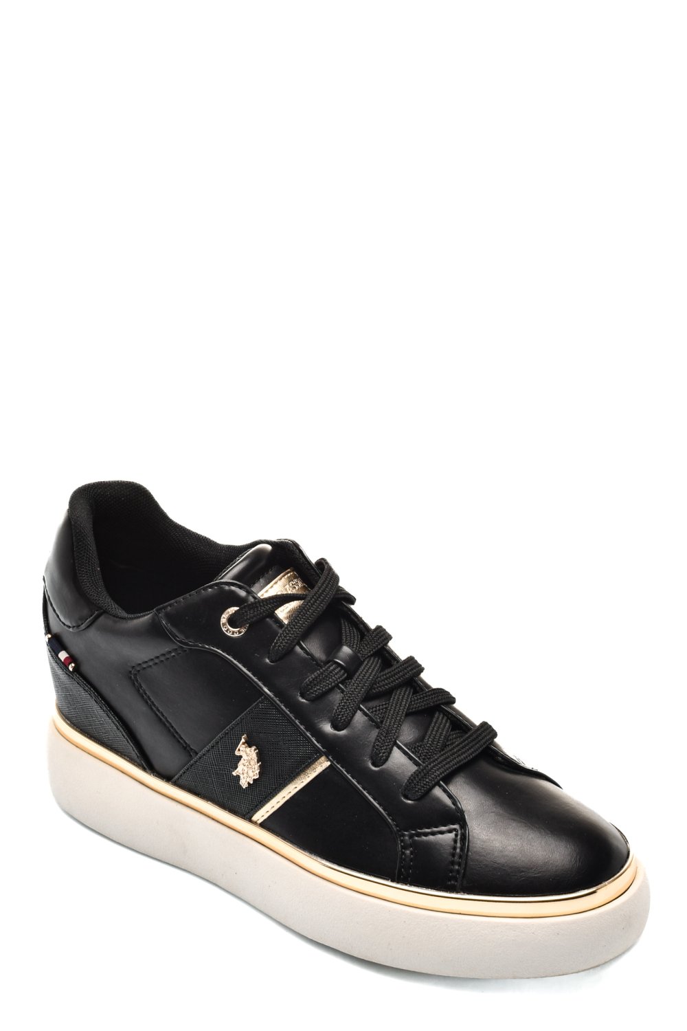 U.S. POLO ASSN, SNEAKERS DAMA BLACK GOLD ANGIE001