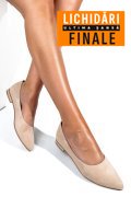 BALERINI BEJ PIELE NATURALA INTOARSA 3S7707