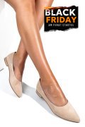 BALERINI BEJ PIELE NATURALA INTOARSA 3S7707
