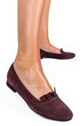 BALERINI VISINII PIELE NATURALA INTOARSA 3S7704