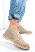 GHETE BEJ PIELE NATURALA INTOARSA GS77Y5234