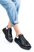 PANTOFI SPORT ALL BLACK PIELE NATURALA 4S7742