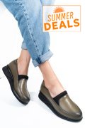 PANTOFI KHAKI PIELE NATURALA 4S7738