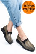 PANTOFI KHAKI PIELE NATURALA 4S7738