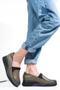 PANTOFI KHAKI PIELE NATURALA 4S7738