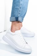PANTOFI SPORT ALBI PIELE NATURALA 4S7742