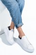 Pantofi sport alb negru piele naturala 4s7742