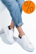 Pantofi sport alb negru piele naturala 4s7742