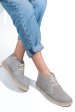 Ghete gri piele naturala intoarsa gs77y5234b