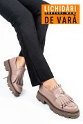 MOCASINI DAMA PIELE NATURALA NUDE 3S7795