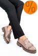 Mocasini dama piele naturala nude 3s7795