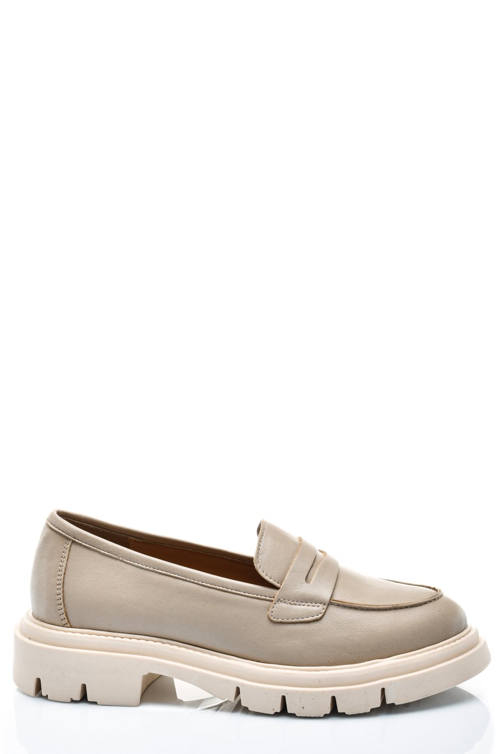 MOCASINI BEJ PIELE NATURALA 1S770042