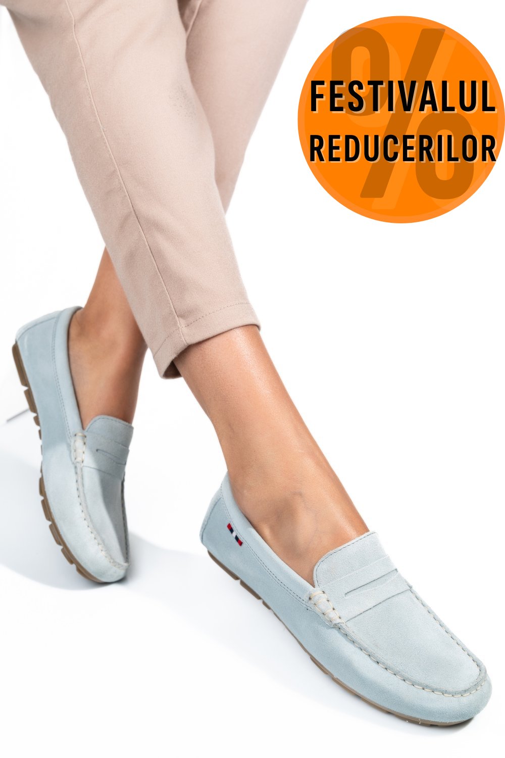 MOCASINI BLEU PIELE NATURALA INTOARSA WM424R01
