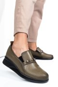 PANTOFI VERZI PIELE NATURALA 4S7747