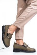 PANTOFI VERZI PIELE NATURALA 4S7747